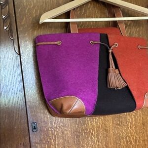 Kate Spade Coal Devon Wool Tote